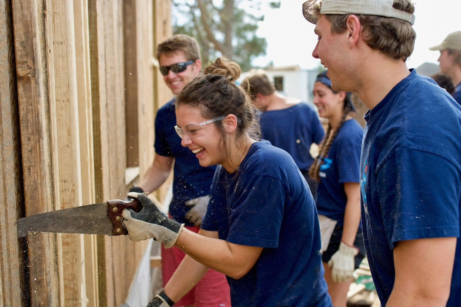 Spring break, framing day