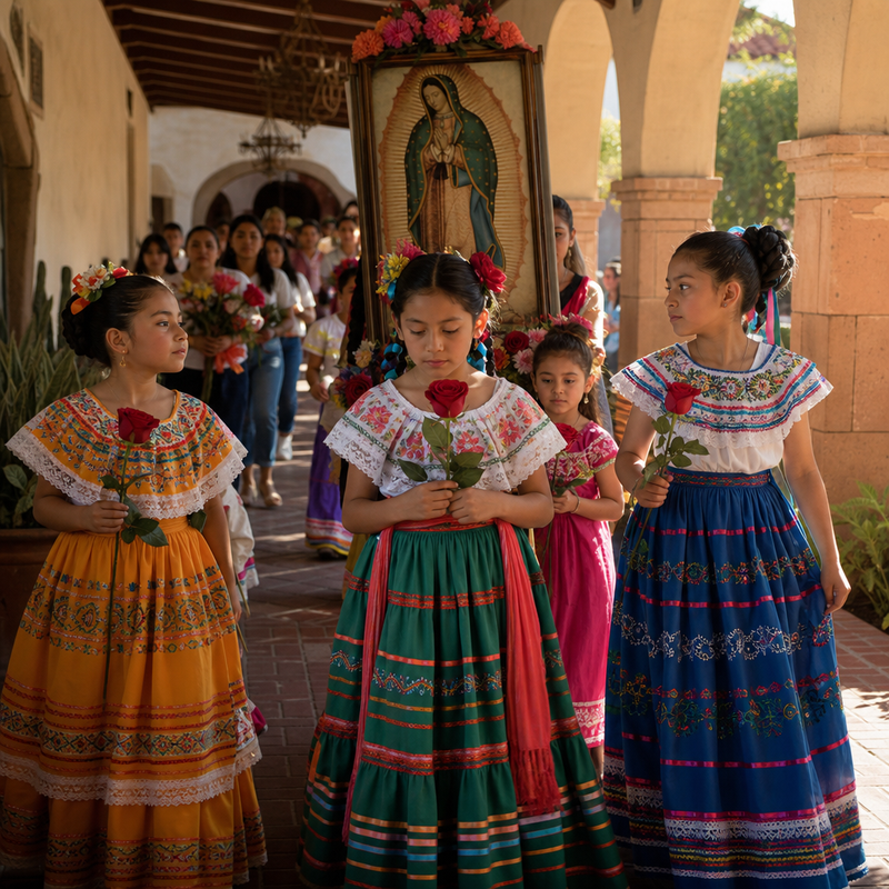 La procesión guadalupana
