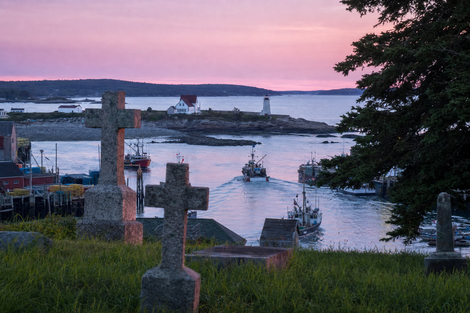 The boats going out, from the churchyard