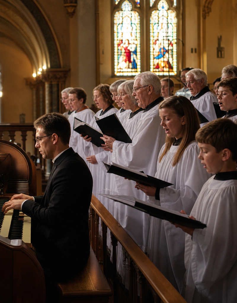 Our choir at the 10:30 Mass